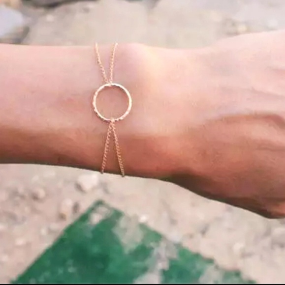 simple dainty minimalism bracelet Jewelry - Simple Minimalist Circle Double Chain Bracelet